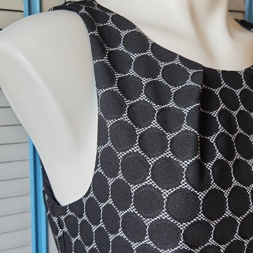 Elle Black & Charcoal Circle-Pattern Dres - Picture 7 of 14
